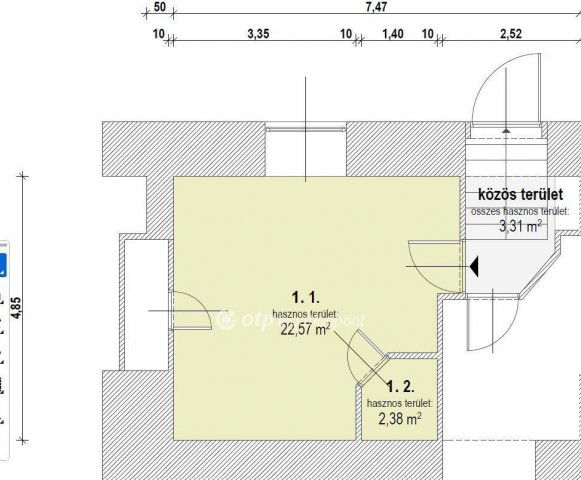 Eladó téglalakás, Budapesten, VIII. kerületben 41.8 M Ft