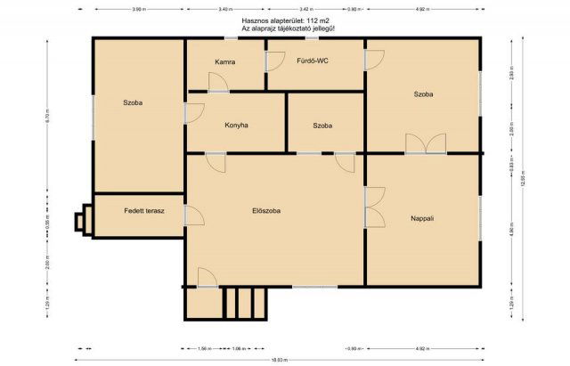 Eladó családi ház, Komáromban 54.5 M Ft, 4 szobás