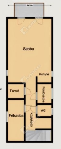 Eladó téglalakás, Komáromban 55 M Ft, 2 szobás