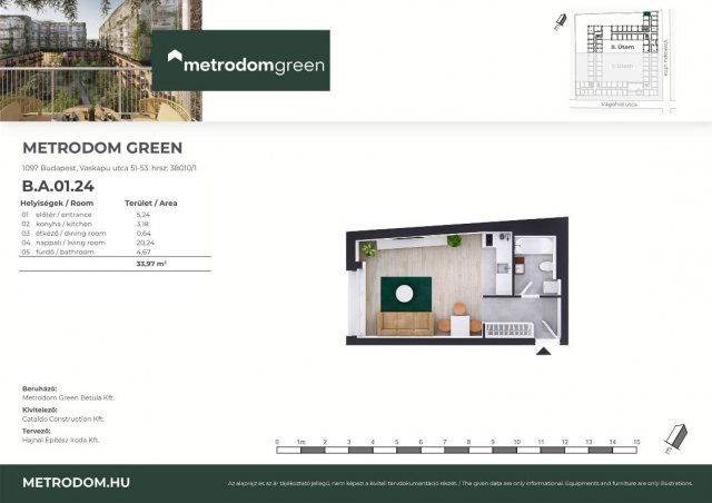 Eladó téglalakás, Budapesten, IX. kerületben, Vaskapu utcában