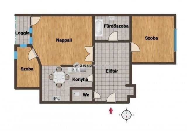 Eladó téglalakás, Szegeden 73.9 M Ft, 3 szobás