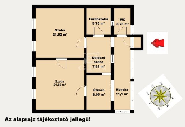 Eladó családi ház, Üllőn 51.9 M Ft, 2+1 szobás