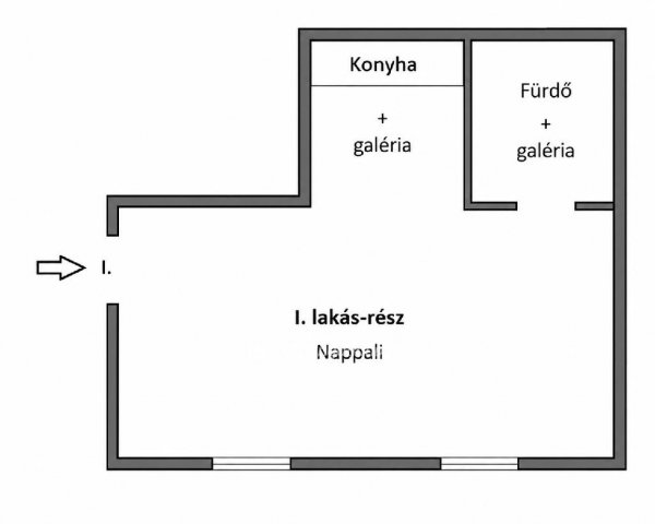 Eladó téglalakás, Budapesten, VI. kerületben 34.9 M Ft, 1 szobás