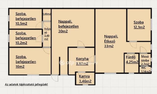 Eladó családi ház, Öreglakon 36.9 M Ft, 2+2 szobás