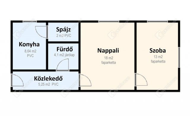 Eladó téglalakás, Miskolcon 17.9 M Ft, 2 szobás