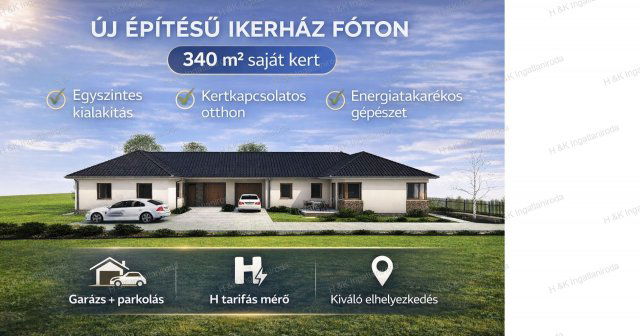 Eladó ikerház, Fóton 121 M Ft, 4 szobás / költözzbe.hu