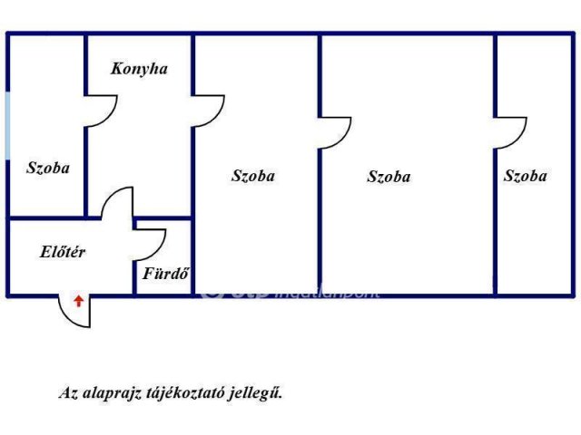 Eladó családi ház, Tiszaföldváron 8 M Ft, 3+1 szobás