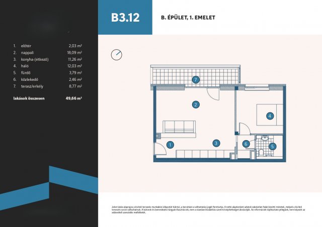Eladó téglalakás, Vámosszabadin 51.6 M Ft, 1+1 szobás
