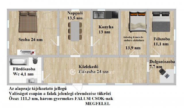 Eladó családi ház, Kardoson 6.6 M Ft, 2+1 szobás