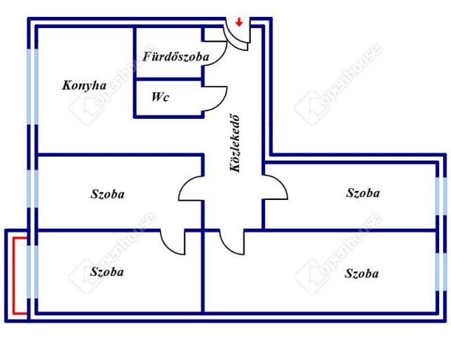Eladó panellakás, Debrecenben 73.3 M Ft, 4 szobás