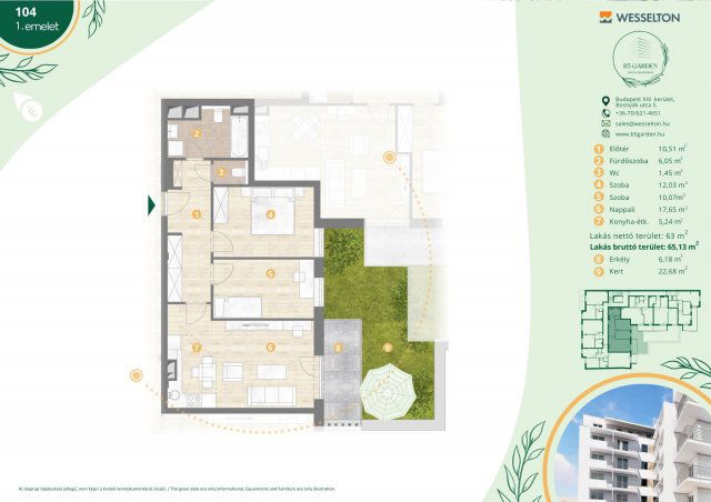 Eladó téglalakás, Budapesten, XIV. kerületben, Bosnyák utcában