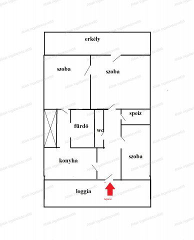 Eladó téglalakás, Kecskeméten 58.8 M Ft, 2+1 szobás
