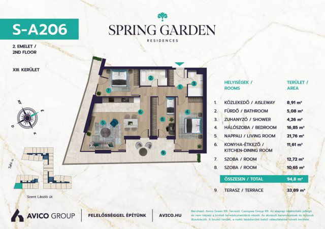 Eladó téglalakás, Budapesten, XIII. kerületben 168.79 M Ft