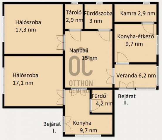 Eladó családi ház, Tápiószentmártonon 28.9 M Ft, 3 szobás