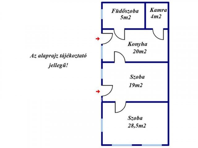 Eladó családi ház, Mezőberényben 13.5 M Ft, 2 szobás