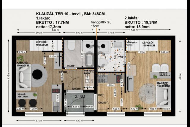 Eladó téglalakás, Budapesten, VII. kerületben 38 M Ft, 1 szobás