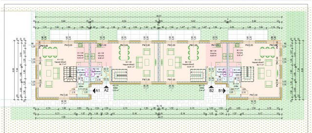 Eladó sorház, Miskolcon 82 M Ft, 2+2 szobás