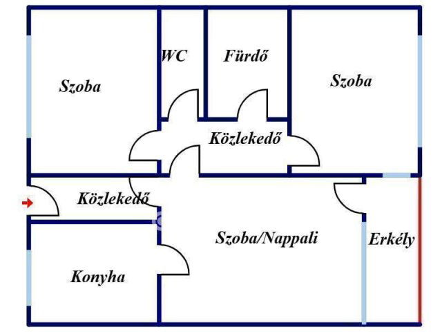 Eladó téglalakás, Nyíregyházán 59.9 M Ft, 3 szobás