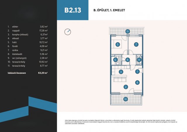 Eladó téglalakás, Vámosszabadin 68.65 M Ft, 1+2 szobás