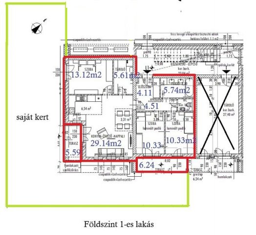 Eladó téglalakás, Érden 99.9 M Ft, 4 szobás