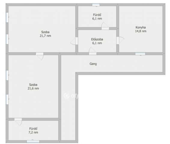 Eladó családi ház, Őcsényen 16 M Ft, 2 szobás