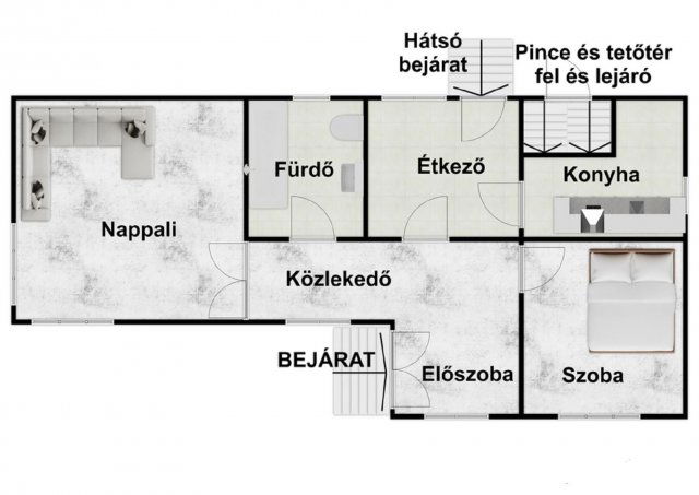Eladó családi ház, Bakonybélben 49.9 M Ft, 2 szobás