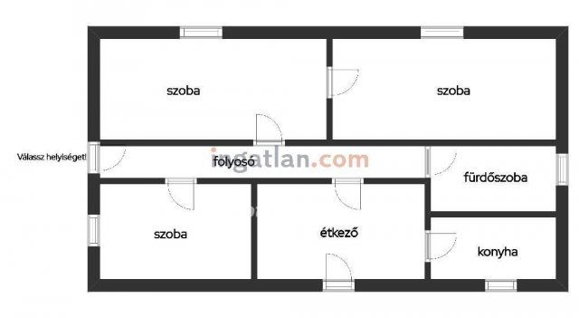 Eladó családi ház, Tószegen 19.5 M Ft, 3 szobás