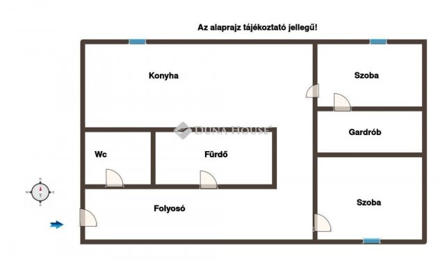 Eladó panellakás, Pétfürdőn 37.5 M Ft, 2 szobás