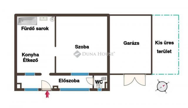 Eladó sorház, Bükön 9.9 M Ft, 1 szobás / költözzbe.hu