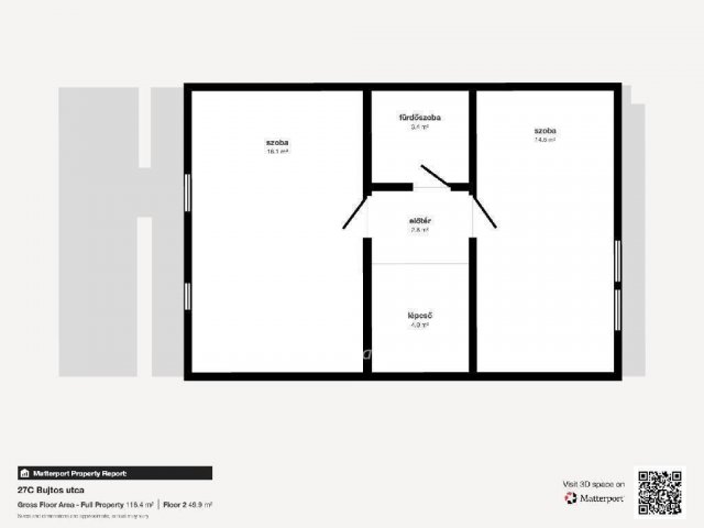 Eladó téglalakás, Nyíregyházán 57.9 M Ft, 2+1 szobás