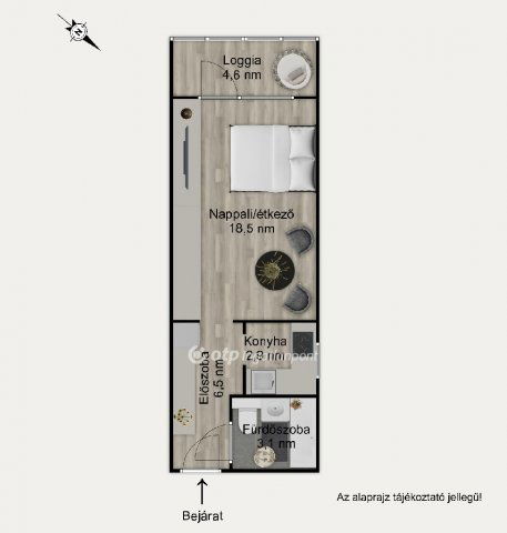 Eladó panellakás, Budapesten, XI. kerületben 69.9 M Ft, 1 szobás