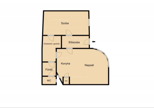 Kiadó téglalakás, albérlet, Budapesten, V. kerületben, 2 szobás