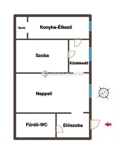 Eladó téglalakás, Budapesten, IV. kerületben 59.9 M Ft, 2 szobás