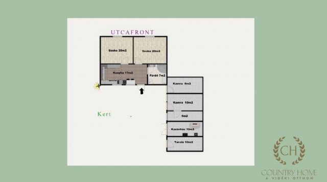 Eladó mezogazdasagi ingatlan, Üllésen 34.9 M Ft, 2 szobás