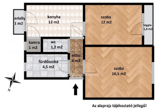 Eladó téglalakás, Ajkán 33.5 M Ft, 2 szobás