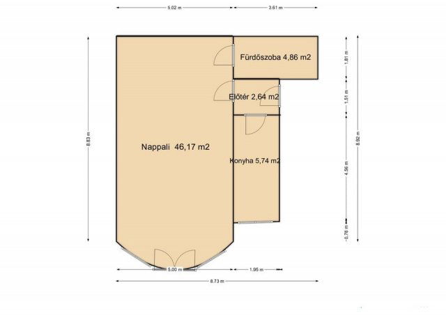 Eladó téglalakás, Budapesten, II. kerületben 77 M Ft, 1 szobás