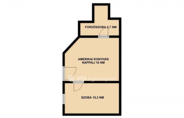 Eladó téglalakás, Budapesten, VI. kerületben 57 M Ft, 1 szobás