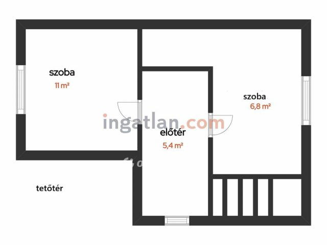 Eladó nyaraló, Bátonyterenyén 24 M Ft, 1+2 szobás