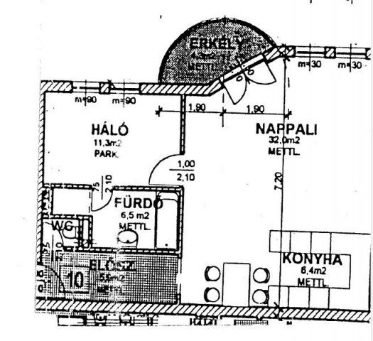 Kiadó téglalakás, albérlet, Érden 250 E Ft / hó, 2 szobás