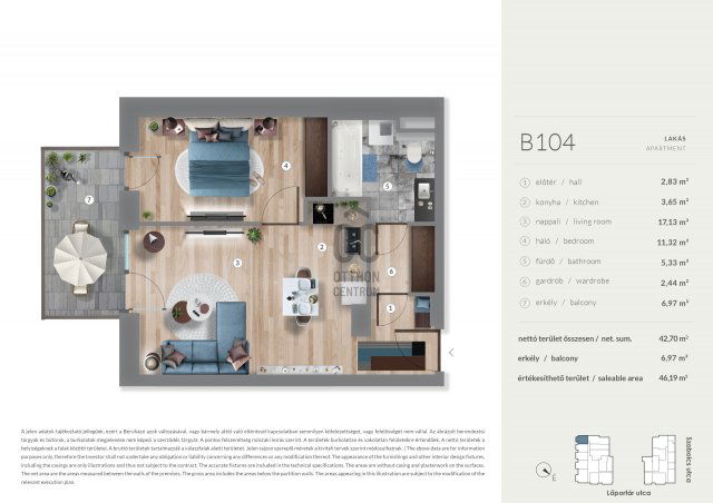 Eladó téglalakás, Budapesten, XIII. kerületben 80.49 M Ft