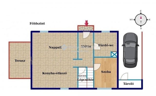 Eladó ikerház, Pécsett 89.9 M Ft, 4 szobás