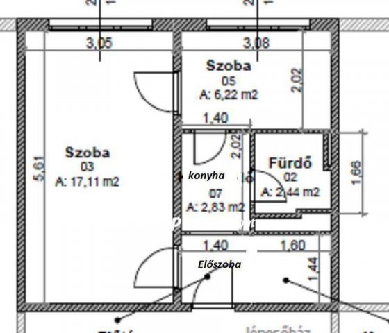 Eladó panellakás, Miskolcon 24.5 M Ft, 1+1 szobás