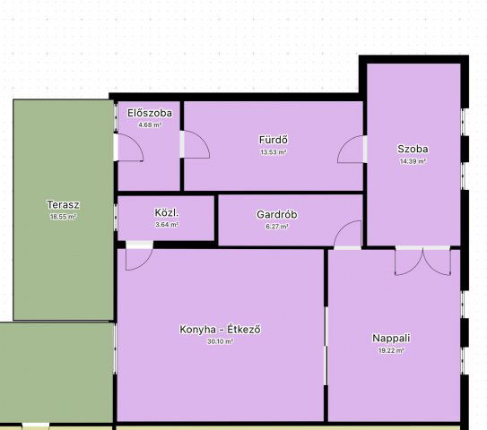 Eladó téglalakás, Budapesten, XV. kerületben 89 M Ft, 2 szobás