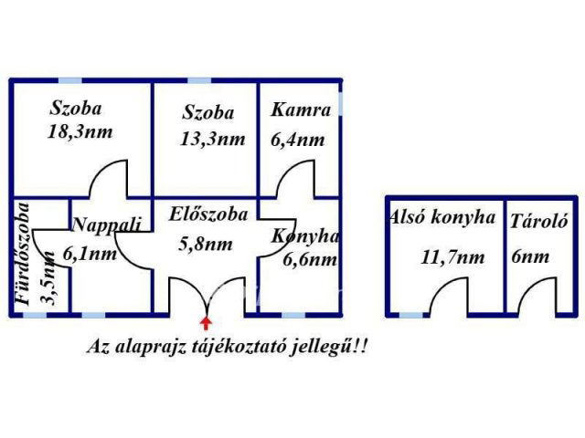 Eladó családi ház, Alattyánban 9.5 M Ft, 2 szobás