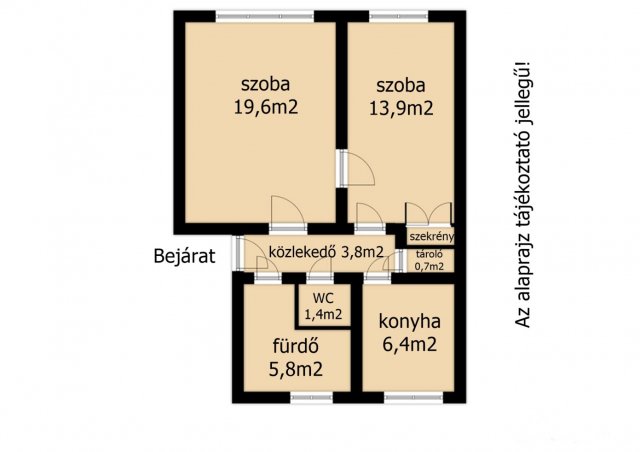 Kiadó téglalakás, albérlet, Békéscsabán 90 E Ft / hó