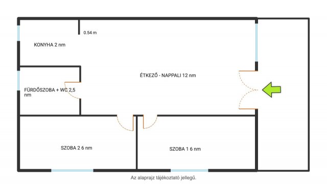 Eladó családi ház, Balatonkenesén 59.9 M Ft, 2 szobás