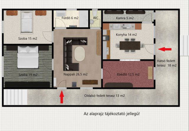 Eladó családi ház, Bácsbokodon 55 M Ft, 6 szobás