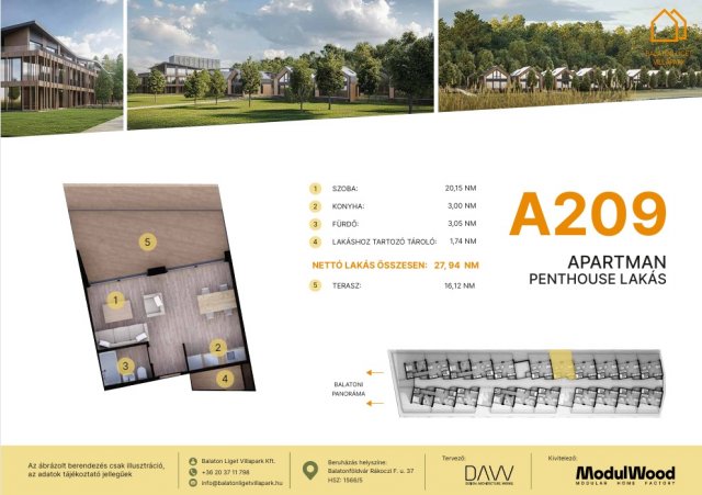 Eladó téglalakás, Balatonföldváron, Rákóczi Ferenc utcában