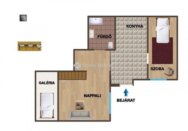 Eladó téglalakás, Budapesten, VIII. kerületben 69 M Ft, 2 szobás