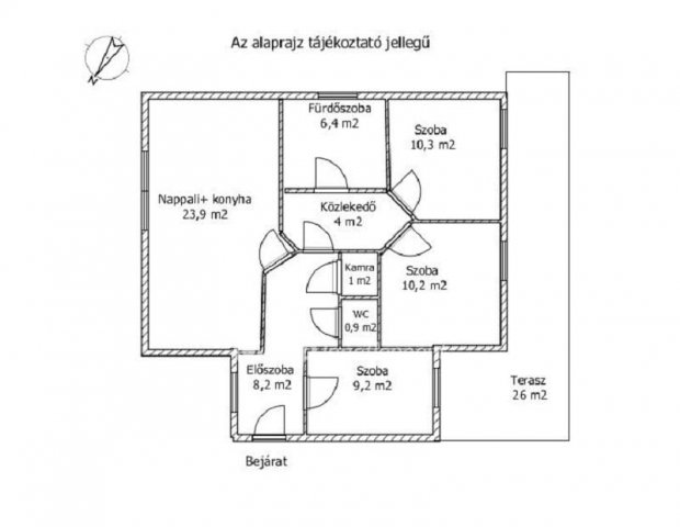 Eladó téglalakás, Győrött 89.9 M Ft, 1+3 szobás